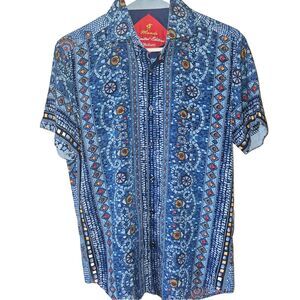 Mondo Limited Edition Men Italian fashion  PRINT Multicolor Short Sleaves